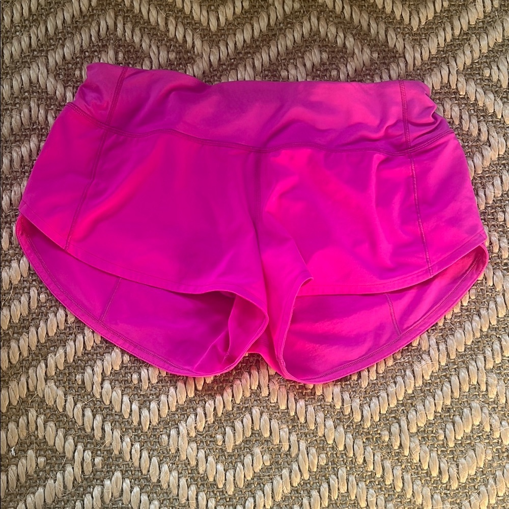 Lululemon Pink Speedup Shorts